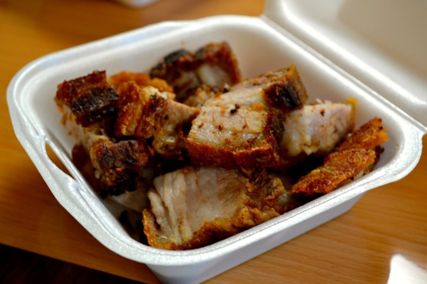Lechon, or deep fried side pork.