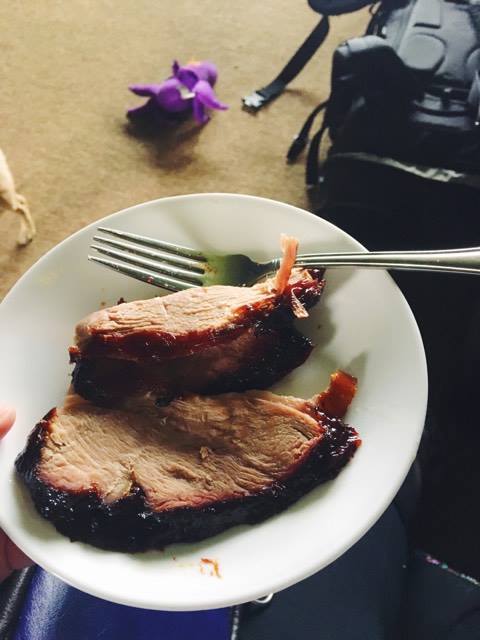 Roast pork made by George Lopez. 